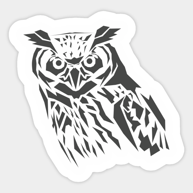 Wisdom in the Dark owl design Sticker by Shinwys22 